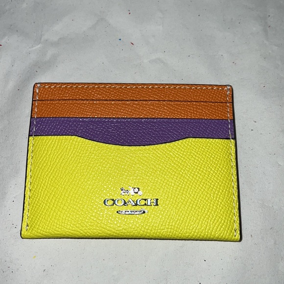 COACH Slim Id Card Case In Colorblock - Picture 5 of 11